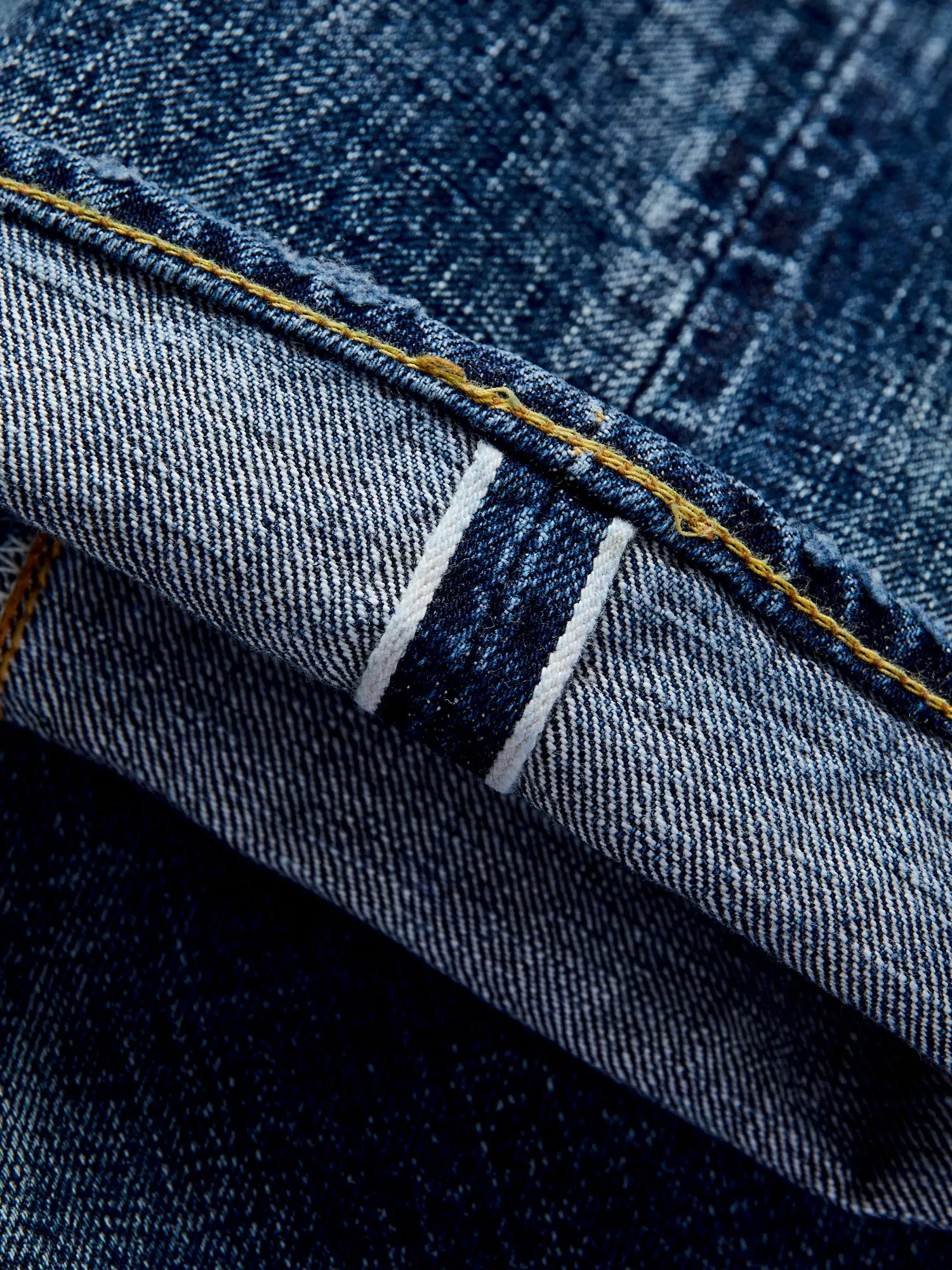 1345-1101 "Fear of Dark" 15.5oz Selvedge Denim - Classic Straight Fit