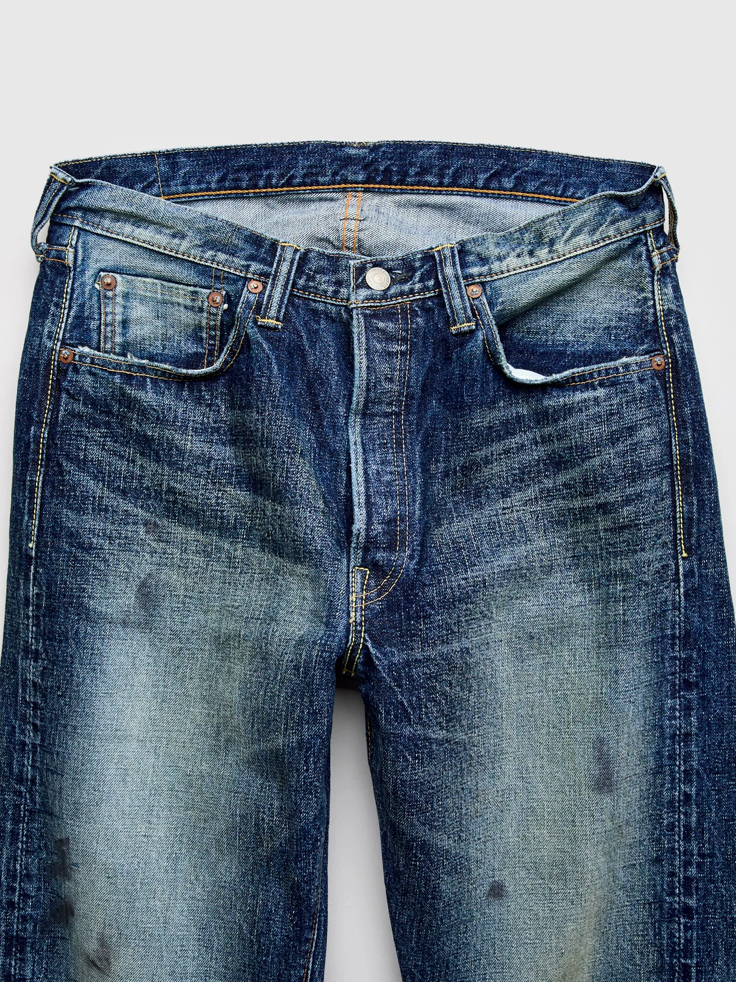 1345-1101 "Fear of Dark" 15.5oz Selvedge Denim - Classic Straight Fit