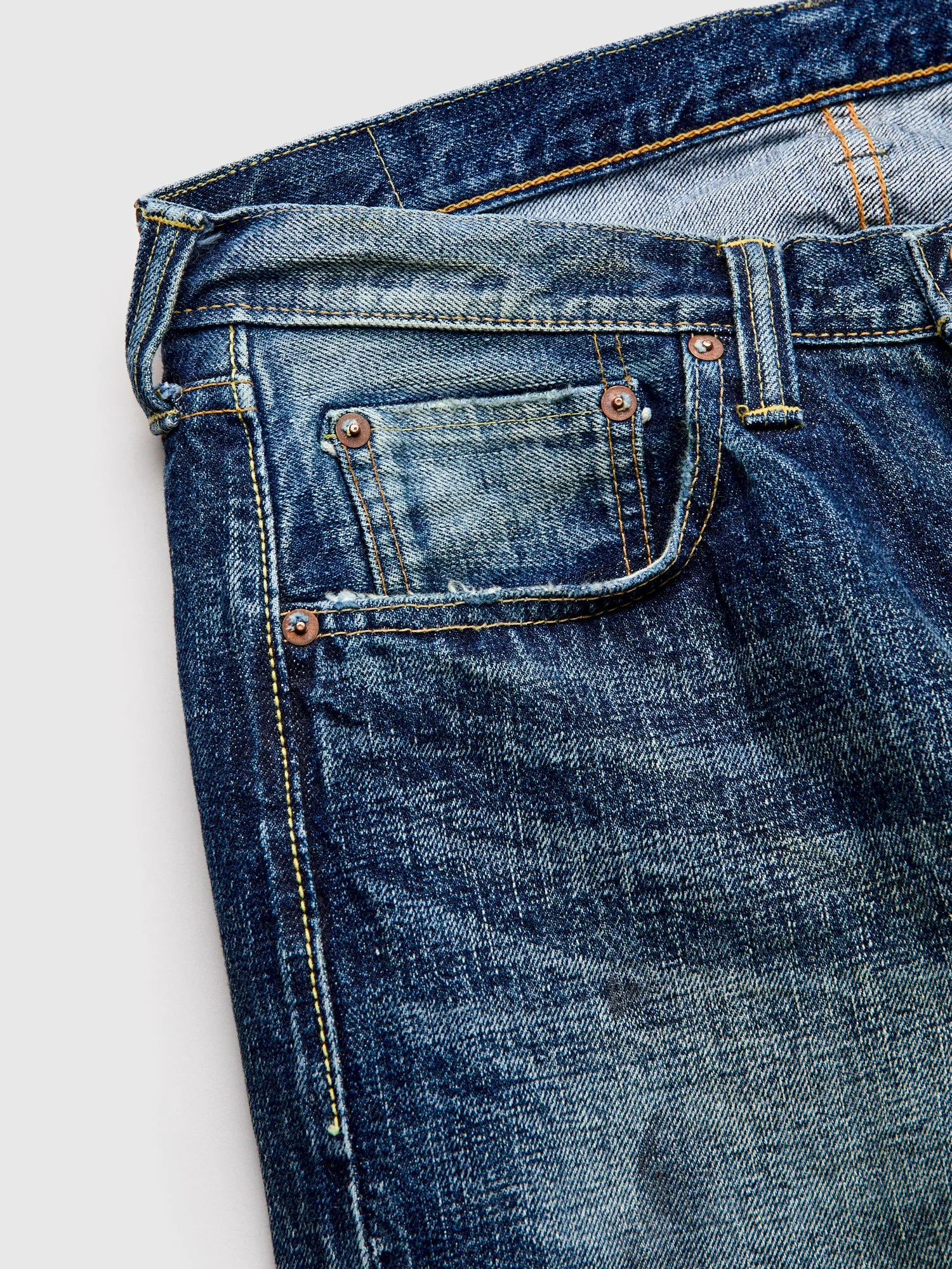 1345-1101 "Fear of Dark" 15.5oz Selvedge Denim - Classic Straight Fit