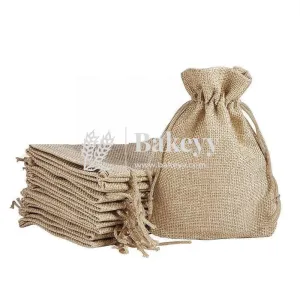 18x24 CM | Jute Potli Bag | Gift Return Gifts Bags| Natural Jute Colour | Drawstring Bags