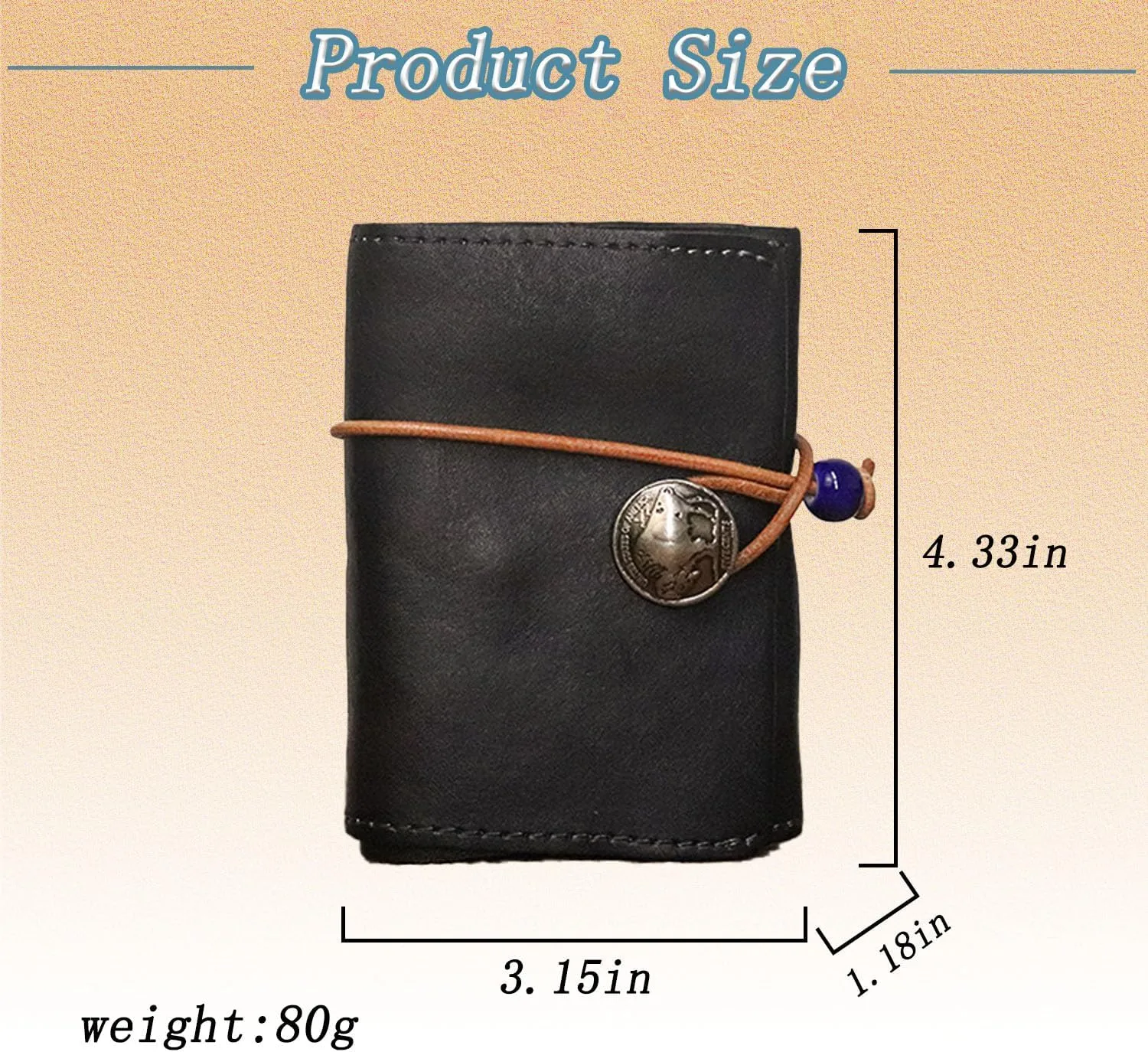 1PCS Leather Change Purse Drawstring Coin Purse Leather Coin Purse for Women Triple Compartment Leather Coin Purse (Black)
