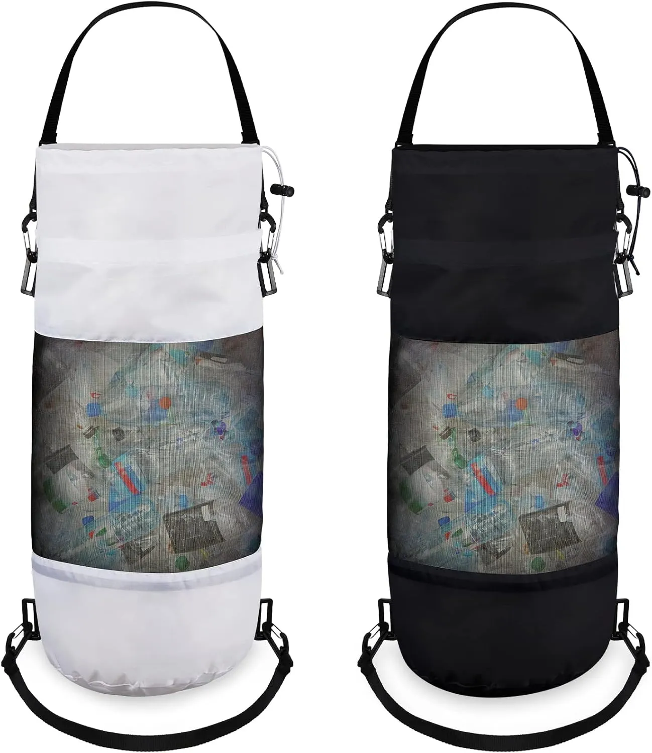2 Packs Portable Boat Accessories Mesh Trash Bags Trash Can Garbage Container for Boat Kayak Camper Fishing Cabin Storage Men Women Adults