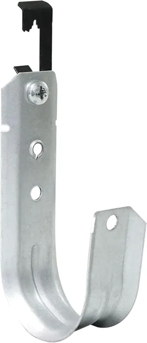 20 Packs 2" Heavy Duty Cable Support J Hooks with Bat Wing Clips for Hanging Cables Management to Ceiling Grid Wire & Threaded Rod