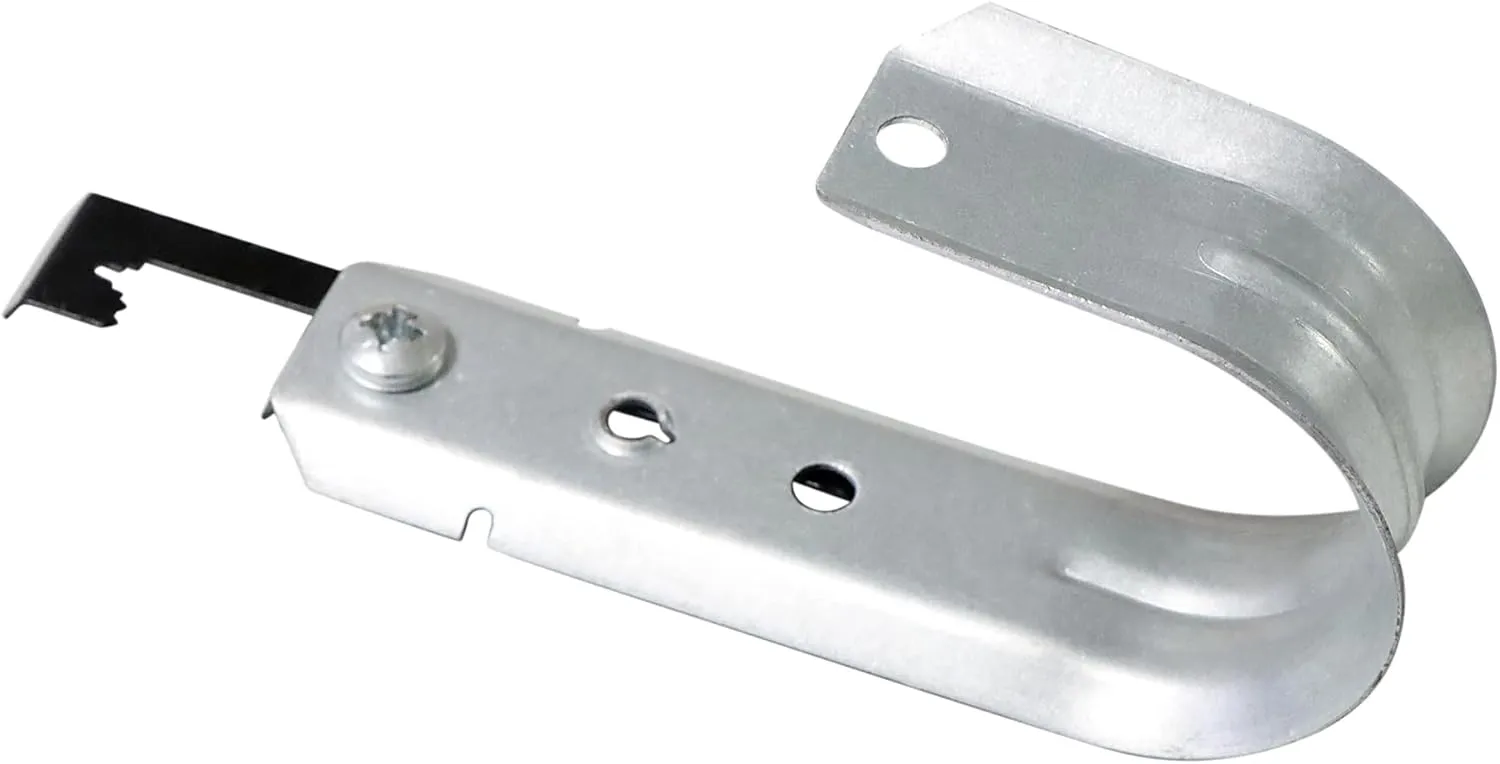 20 Packs 2" Heavy Duty Cable Support J Hooks with Bat Wing Clips for Hanging Cables Management to Ceiling Grid Wire & Threaded Rod