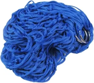 2pcs 106.3" L x 31.5" W Portable Nylon Mesh Hammock - Outdoor Travel Camping & Garden Swing Hang Sleeping Bed, 100kg Capacity(Blue)