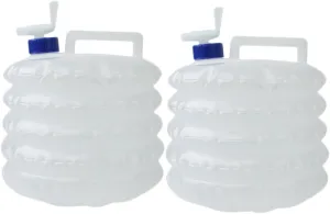 2Pcs Collapsible Outdoor Water Storage Bag Pe Water Container for Camping Hiking Self Driving Trips and Emergency Use Practical and Convenient Water Buckets
