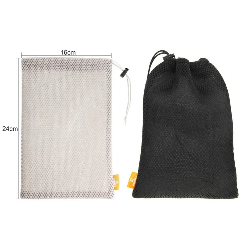 2Pcs Nylon Mesh Bag Women Cosmetic Bag Organizer USB Cable Earphone Charger Bag Portable Travel Camping Dust-proof Storage Bags