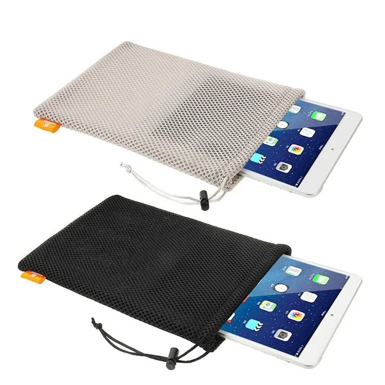 2Pcs Nylon Mesh Bag Women Cosmetic Bag Organizer USB Cable Earphone Charger Bag Portable Travel Camping Dust-proof Storage Bags