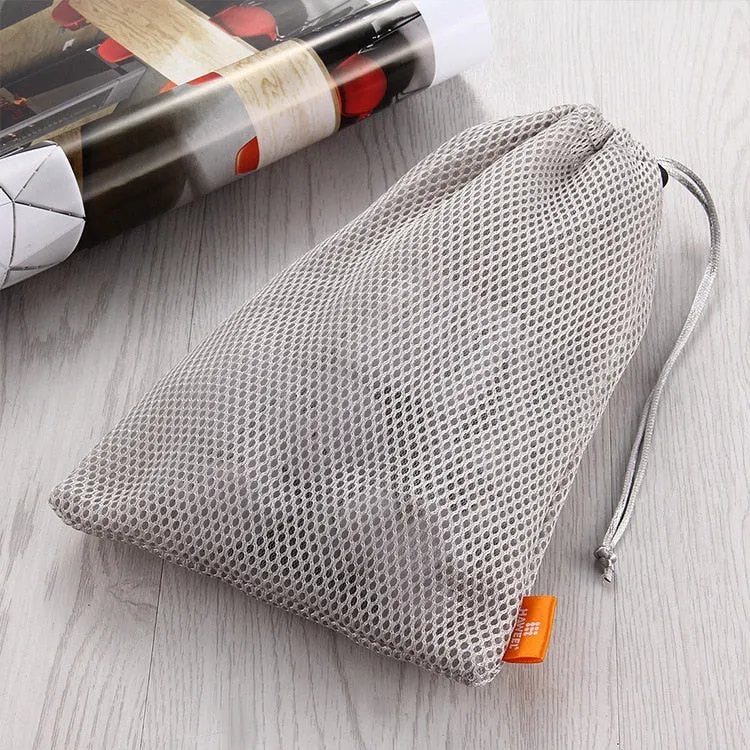 2Pcs Nylon Mesh Bag Women Cosmetic Bag Organizer USB Cable Earphone Charger Bag Portable Travel Camping Dust-proof Storage Bags