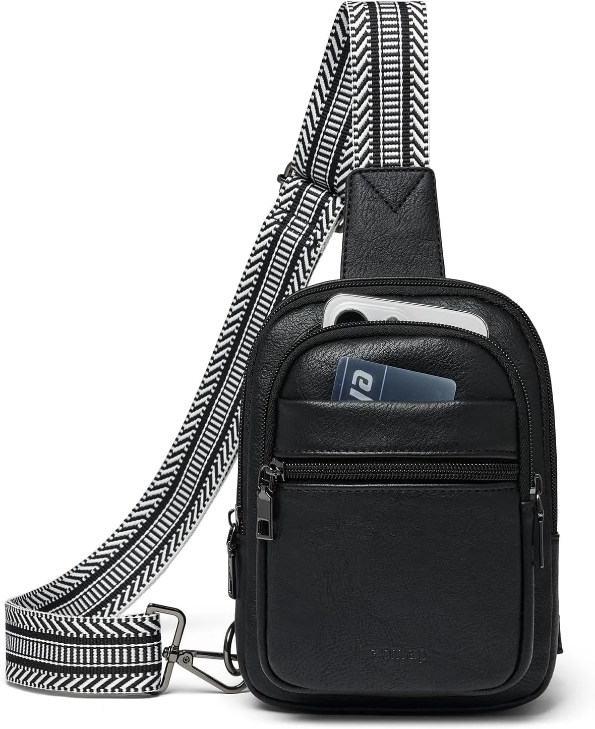 3L SMALL Sling Bag Fanny Packs For Women Men Mini Crossbody Chest Belt Travel Bag Purse Handbag Faux Leather Fashion Cute