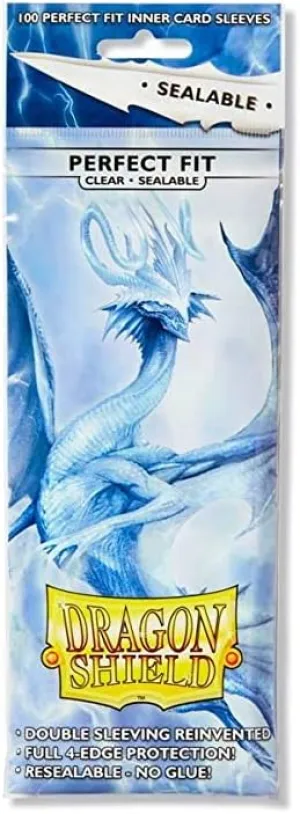 5 Packs Dragon Shield Sealable Inner Sleeve Clear Standard Size 100 ct Card Sleeves Value Bundle!