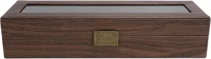 6 Grids Wooden Watch Display Box, Portable Watch Storage with Transparent Cover, for Use, Store Display, Home Decoration, Ideal Box