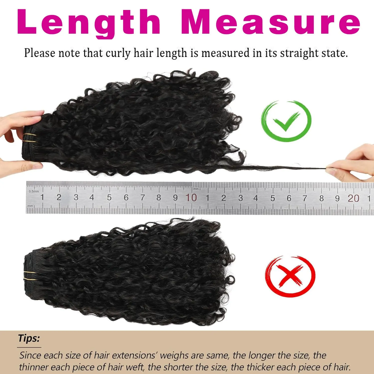 ABH AMAZINGBEAUTY HAIR Curly Clip in Hair Extensions Black Women Spiral Curl Human Hair Clip in Extensions Double Weft Curly Hair Extensions Natural Black Virgin Hair 7Pcs 120G 20 Inch
