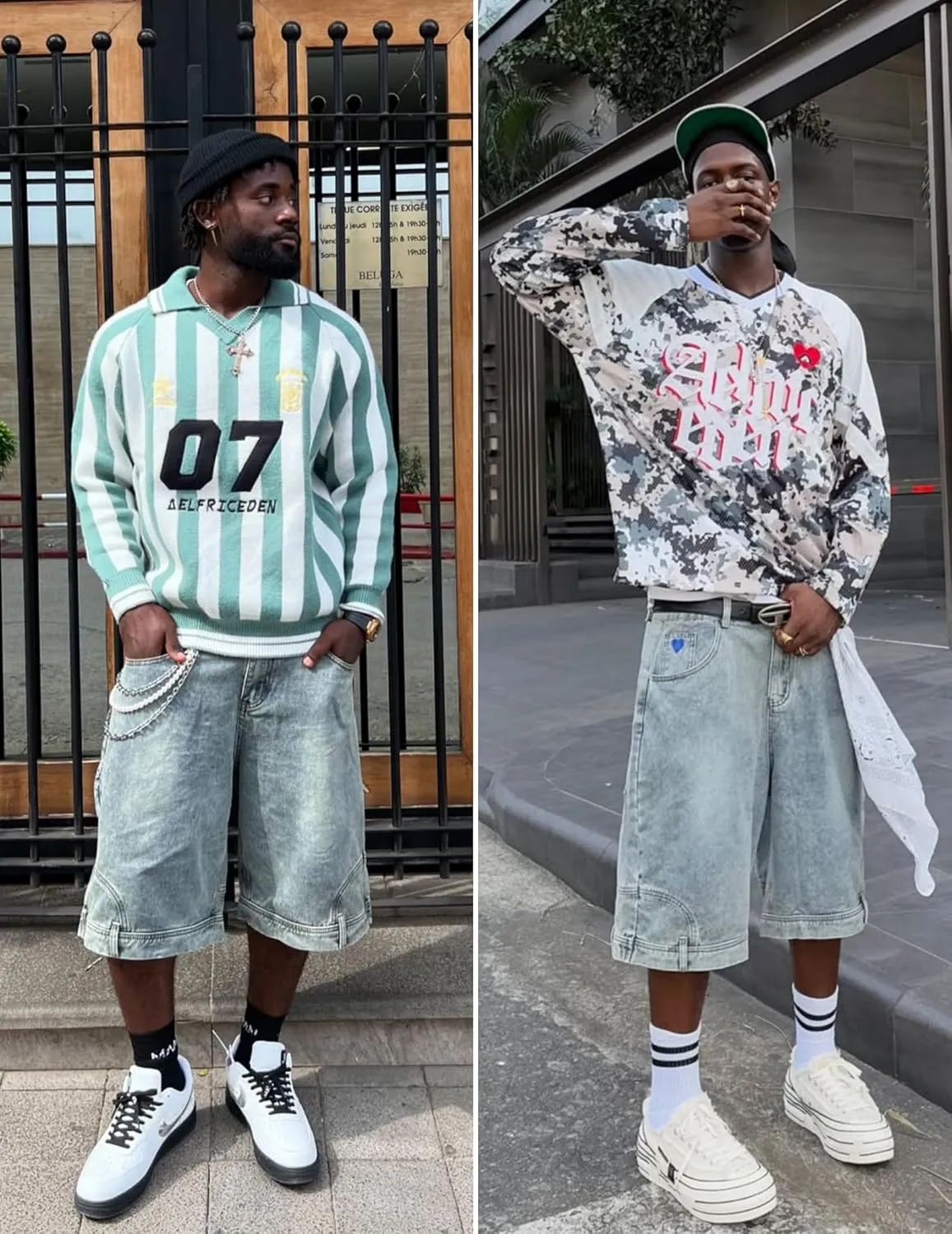 Aelfric Eden Washed Reverse Jorts Mens Casual Denim Shorts Loose Fit Baggy Jean Short Streetwear Trendy Outfits