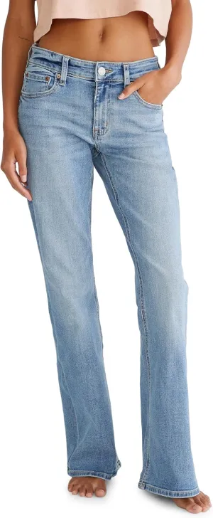 AEROPOSTALE Women's Mid Rise Flare Jeans