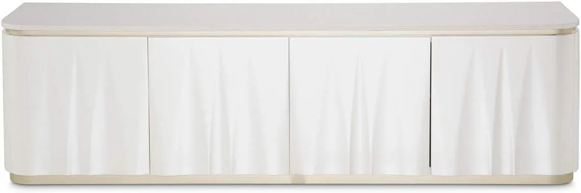 Aico Amini London Place Media Cabinet in Creamy Pearl