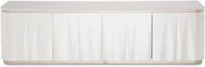 Aico Amini London Place Media Cabinet in Creamy Pearl
