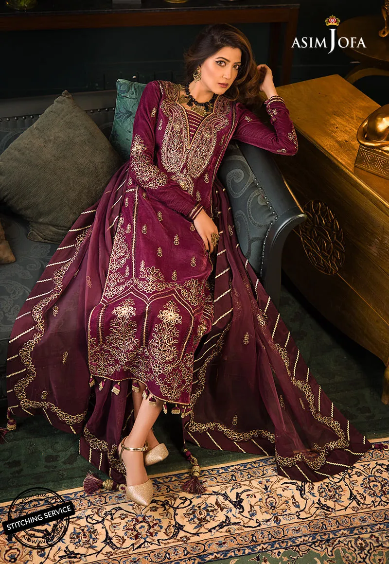 AJMR-05 EMBROIDERED VELVET 3 PCS