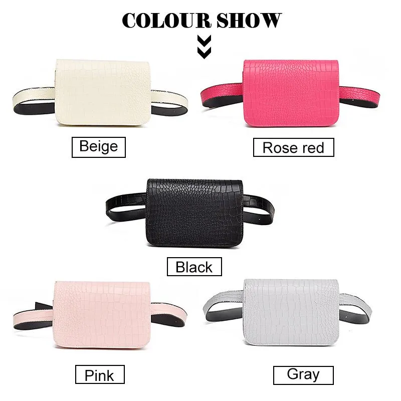 Alligator Pattern Waist Packs Fanny