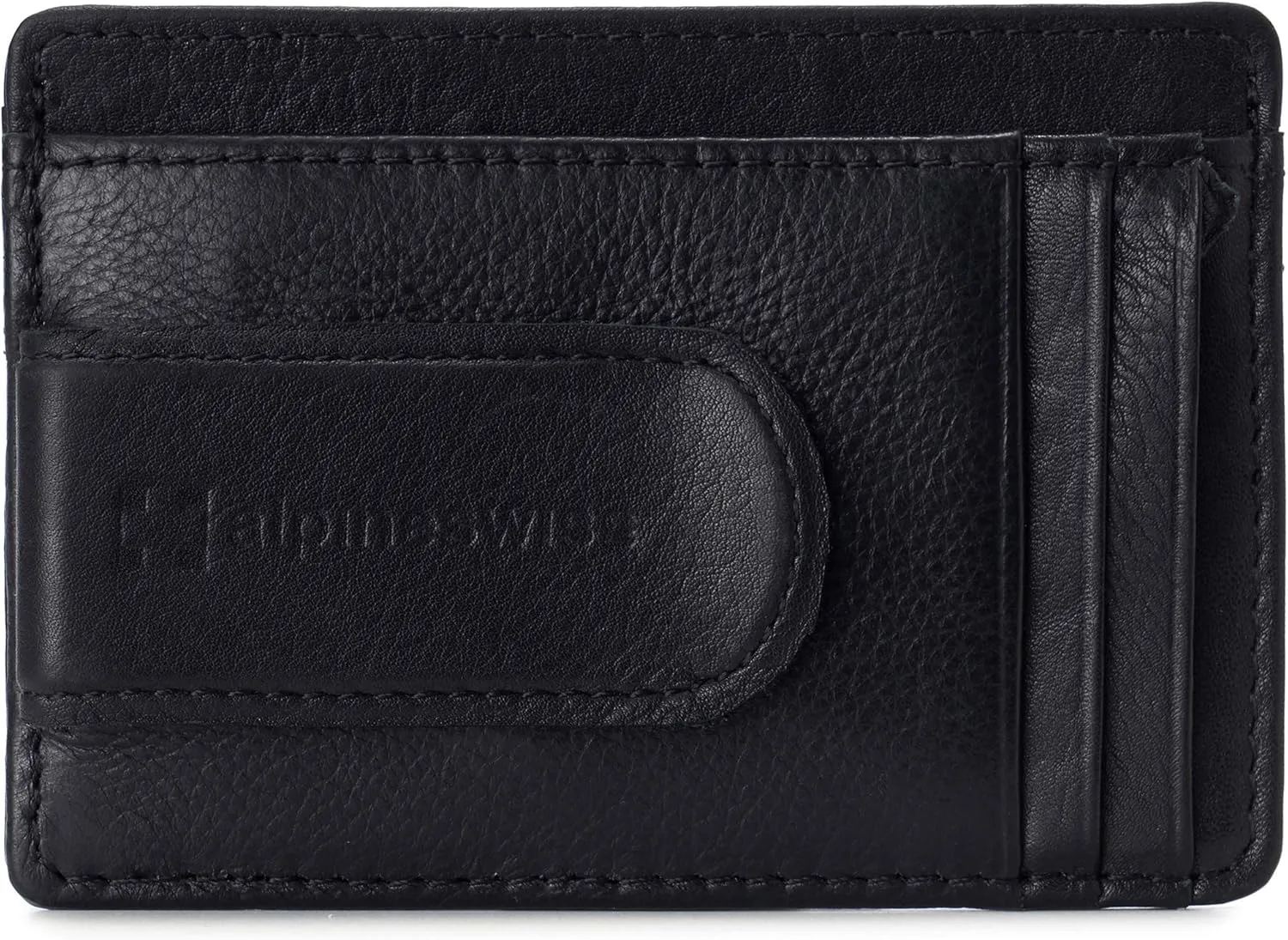 Alpine Swiss RFID Dermot Money Clip Front Pocket Wallet For Men Leather Comes in a Gift Box
