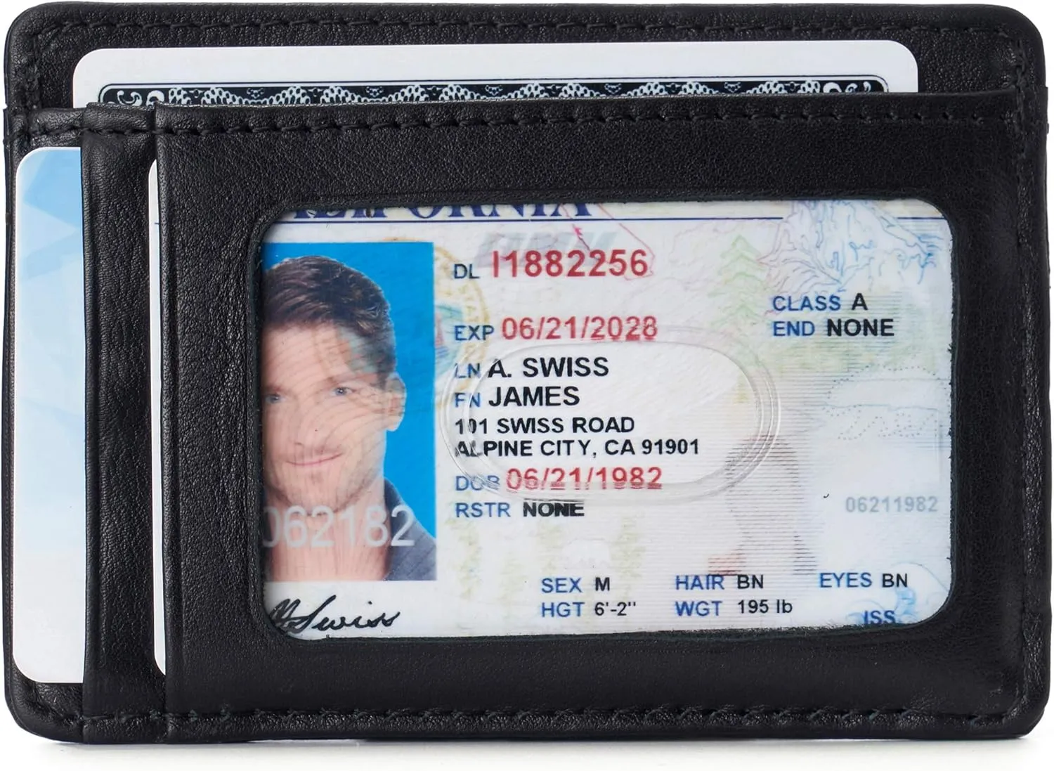 Alpine Swiss RFID Dermot Money Clip Front Pocket Wallet For Men Leather Comes in a Gift Box