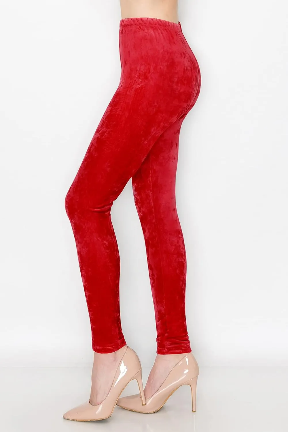 ALWAYS Casual Velvet Leggings Women - Super Soft Warm Winter Yoga Pants
