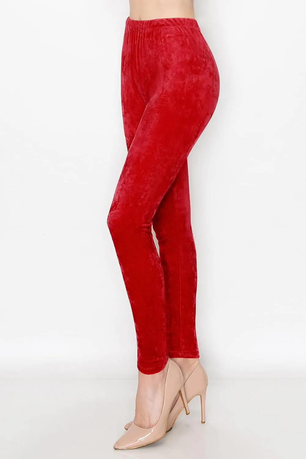 ALWAYS Casual Velvet Leggings Women - Super Soft Warm Winter Yoga Pants