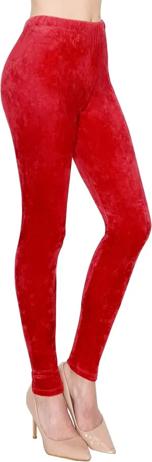 ALWAYS Casual Velvet Leggings Women - Super Soft Warm Winter Yoga Pants