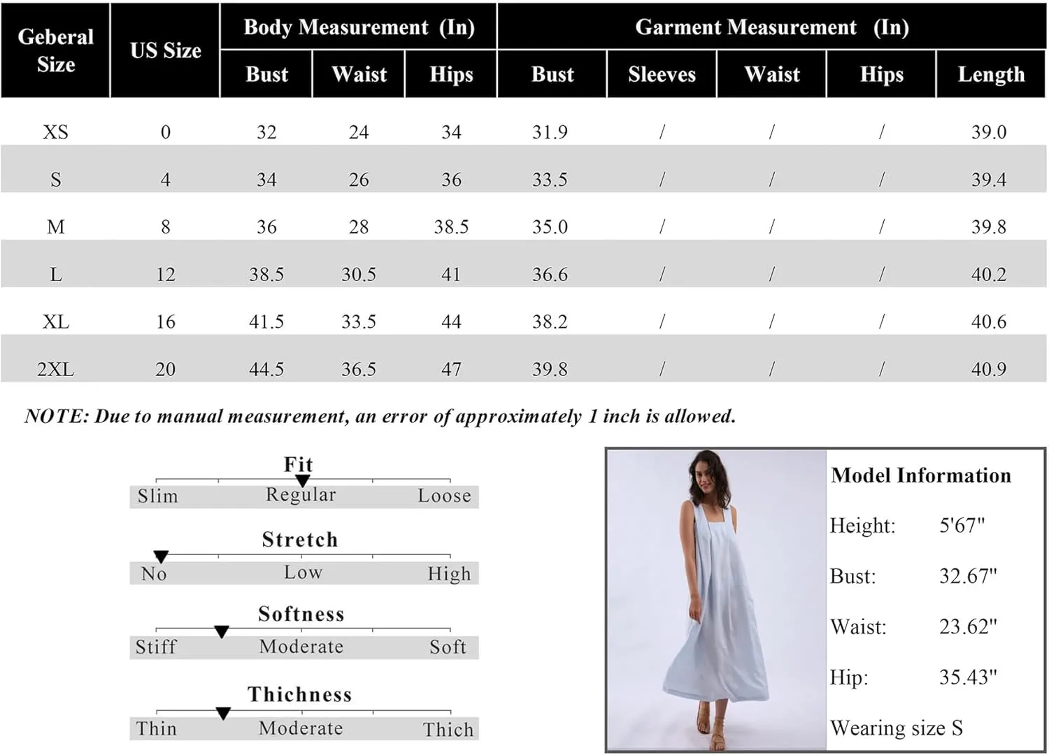 Amazhiyu Women's 100% Linen Sleeveless Strap Midi Dresses with Pockets Summer Casual