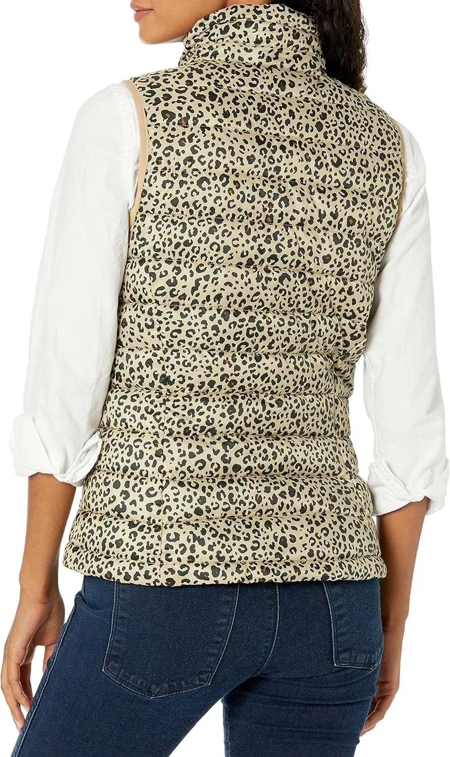 Amazon Essentials Women's Lightweight Water-Resistant Packable Puffer Vest