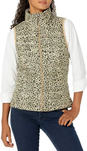 Amazon Essentials Women's Lightweight Water-Resistant Packable Puffer Vest
