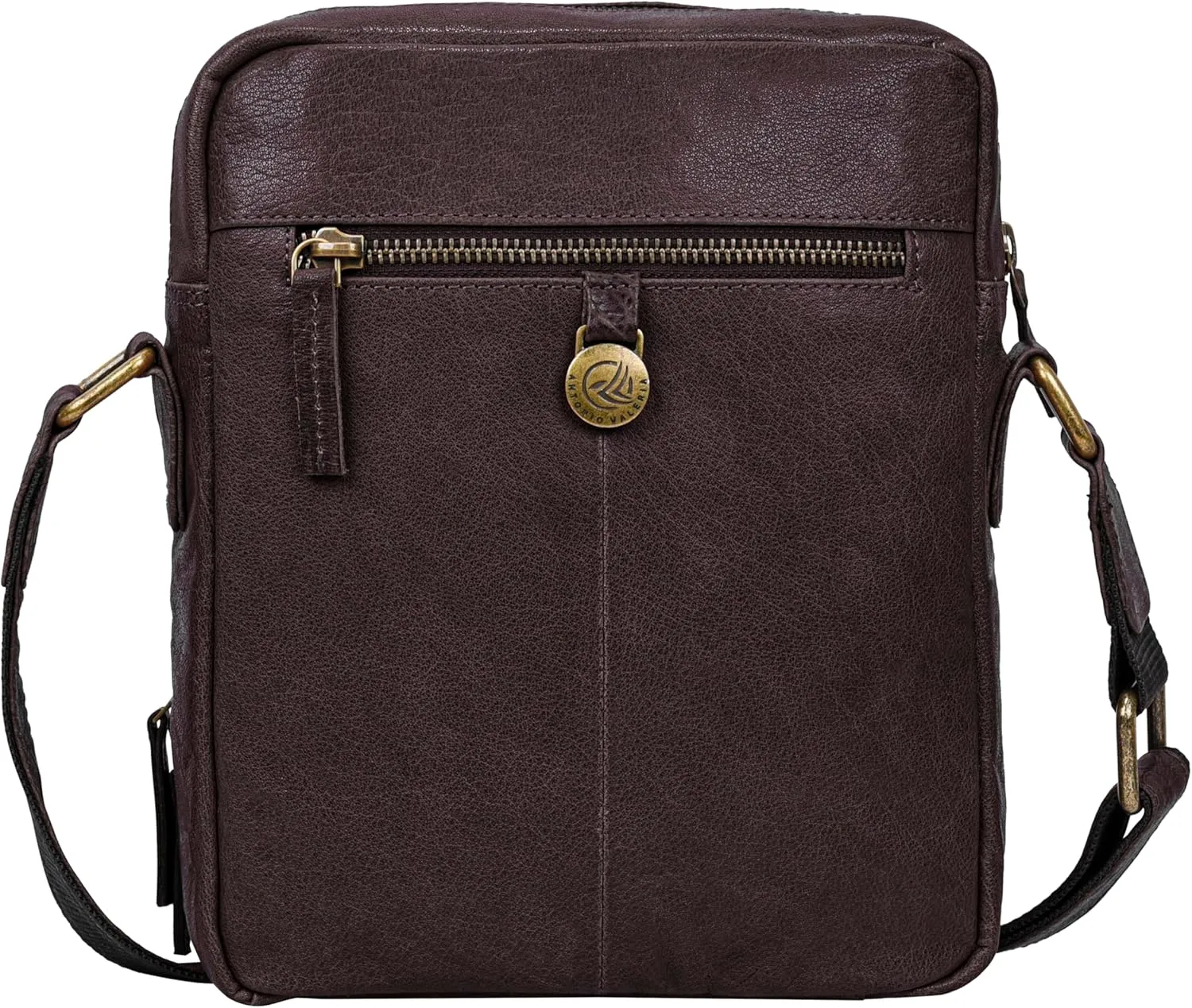 ANTONIO VALERIA Alex Washed Leather Crossbody Bag