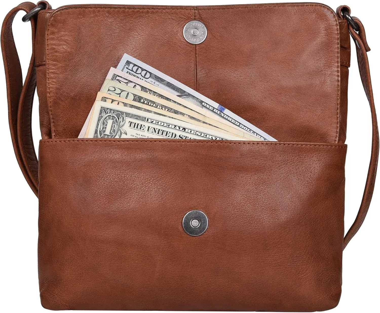 ANTONIO VALERIA Christmas Gift Piper Leather Crossbody Bag