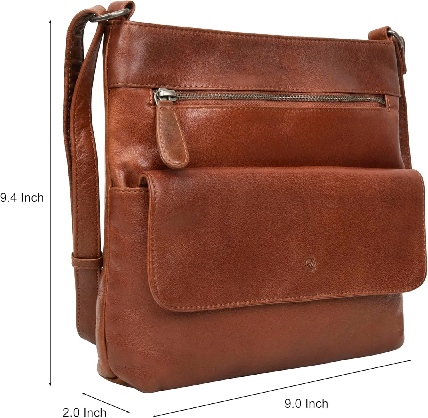 ANTONIO VALERIA Christmas Gift Piper Leather Crossbody Bag