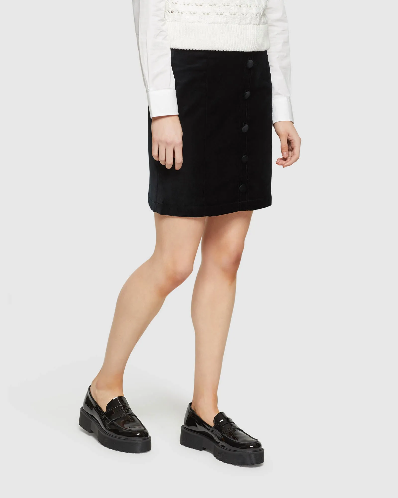 Anya Velvet Mini Skirt