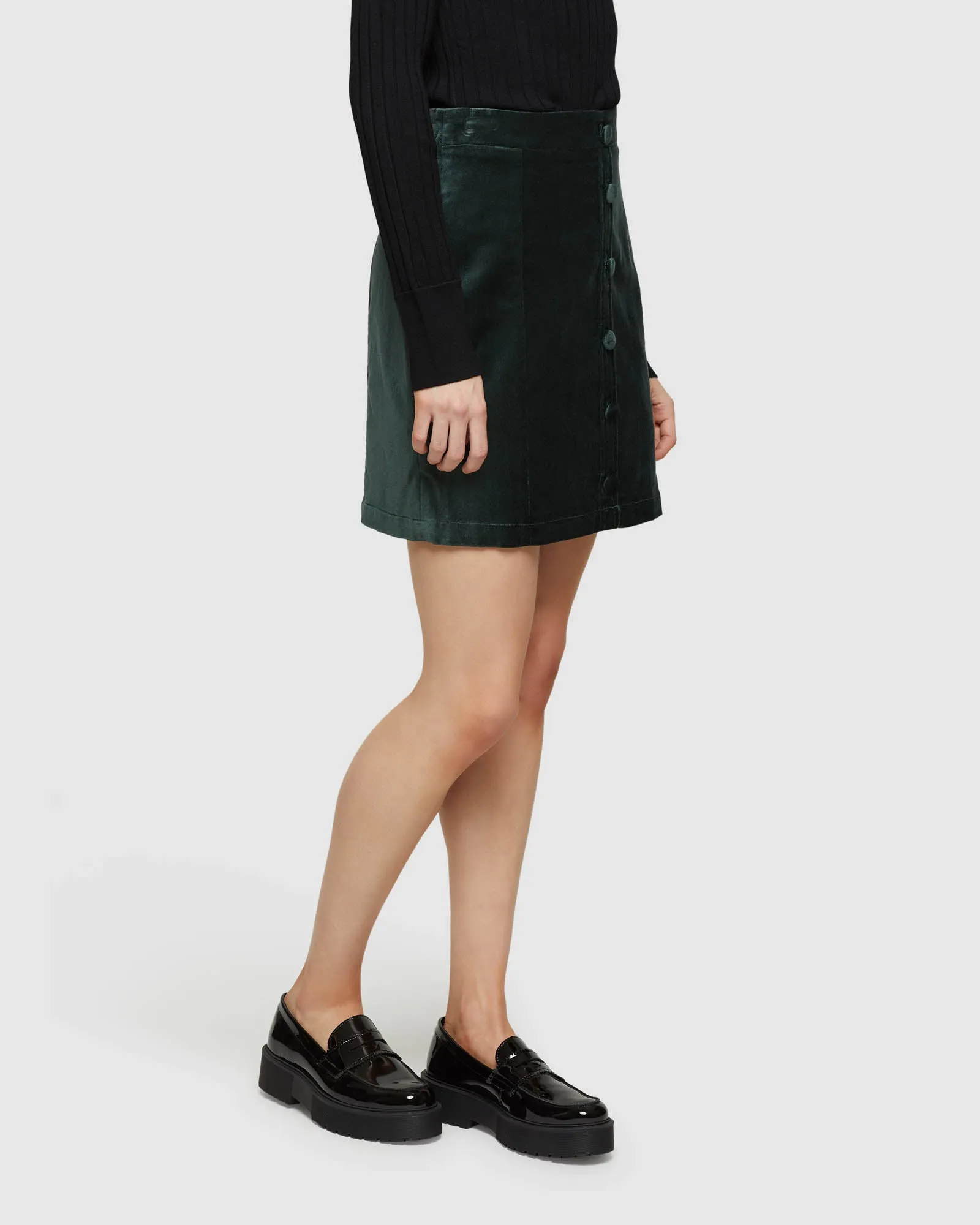 Anya Velvet Mini Skirt