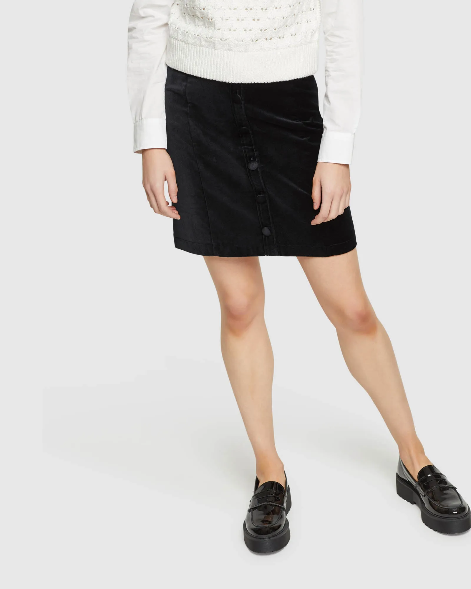 Anya Velvet Mini Skirt