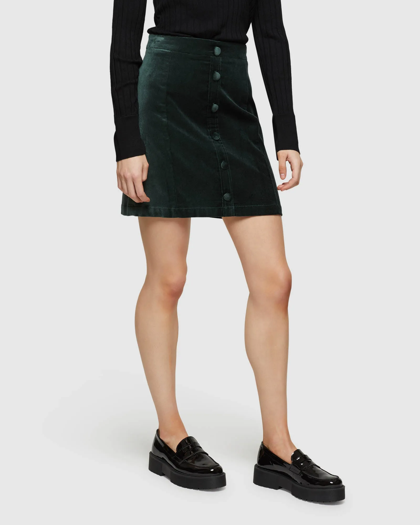 Anya Velvet Mini Skirt