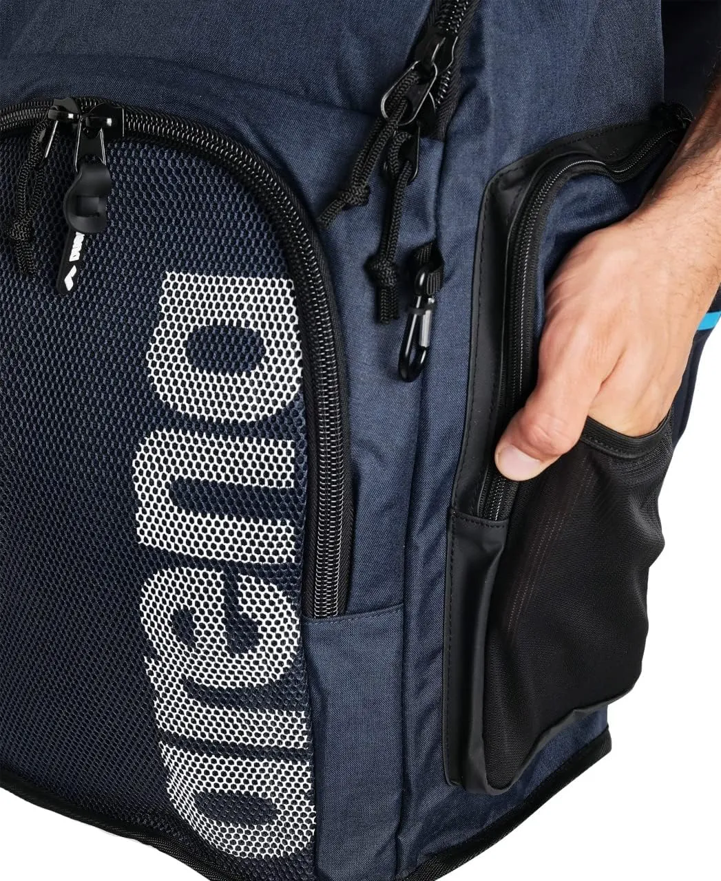 ARENA Team 45 Backpack Swimming Athlete Sports Gym Rucksack Large Training Gear Equipment Swim Bag for Men/Women, 45 Liters