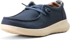ARIAT Mens Hilo Washed Grey Denim Casual Shoe