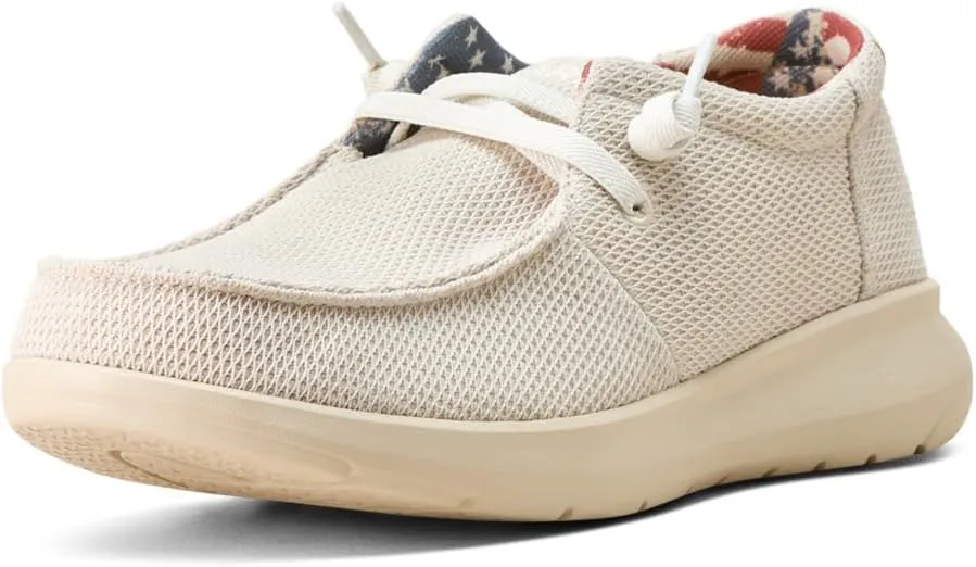 ARIAT Mens Hilo Washed Grey Denim Casual Shoe