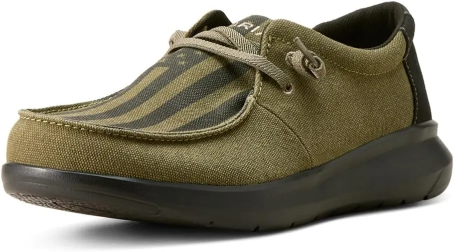 ARIAT Mens Hilo Washed Grey Denim Casual Shoe