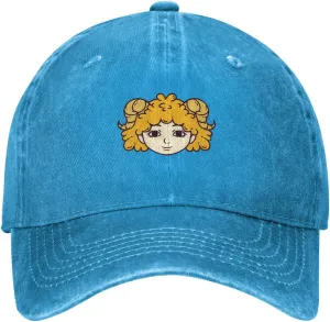 Aries Character Horoscope Baseball Cap for Men Women Adjustable Vintage Washed Cotton Dad Hat