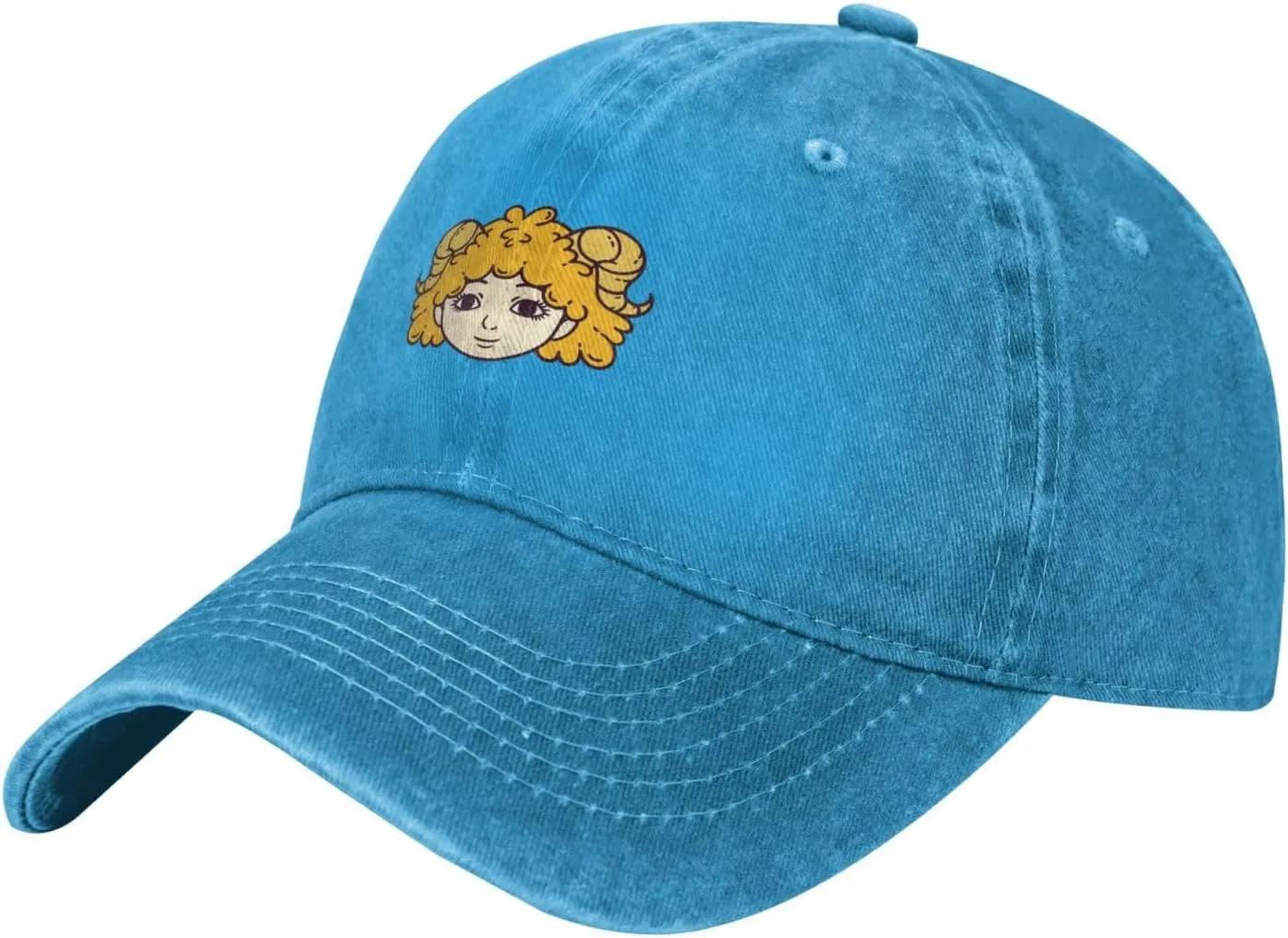 Aries Character Horoscope Baseball Cap for Men Women Adjustable Vintage Washed Cotton Dad Hat