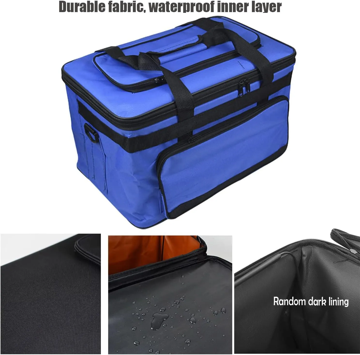 Art and Craft Storage Organizer Bag Paint Art Supplies Storage Bag Art Craft Tool Carrying Case Artist Paint Tool Box for Travel Foldable Waterproof Large Capacity Storage Tote Bag for Craft Sewing