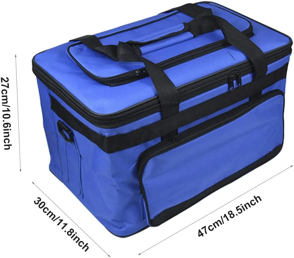 Art and Craft Storage Organizer Bag Paint Art Supplies Storage Bag Art Craft Tool Carrying Case Artist Paint Tool Box for Travel Foldable Waterproof Large Capacity Storage Tote Bag for Craft Sewing