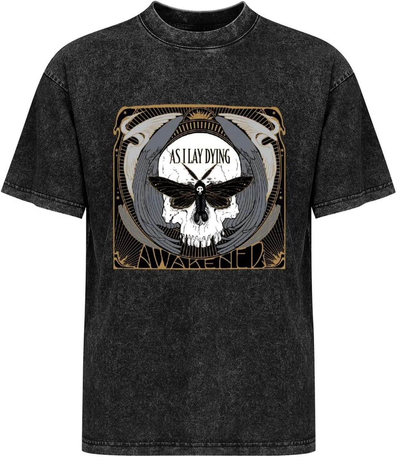 As I Lay Dying Washed Round Neck Men Women Tee Shirt