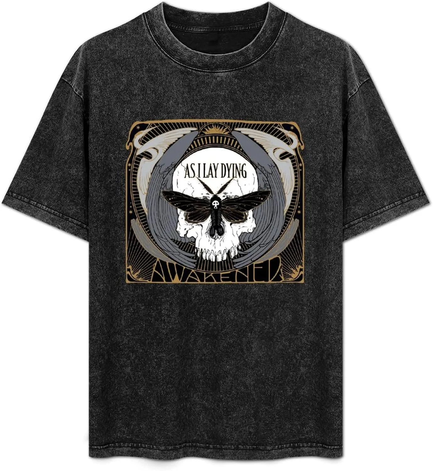 As I Lay Dying Washed Round Neck Men Women Tee Shirt