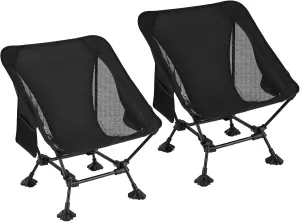 ATEPA Backpacking Chair, Ultralight Folding Portable Small Camping Chairs for Adults Compact Foldable Beach Seat with Anti-Sinking Feet & Aluminum Frame for Outdoor Hiking Travel Fishing