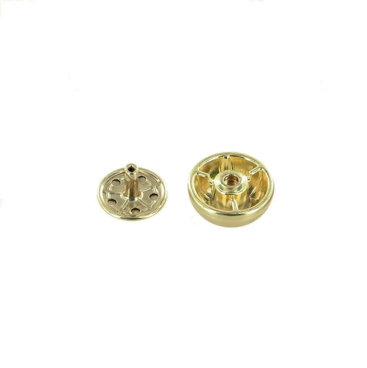 B9788 Natural Brass, Round Foot, Zinc, Multiple Sizes